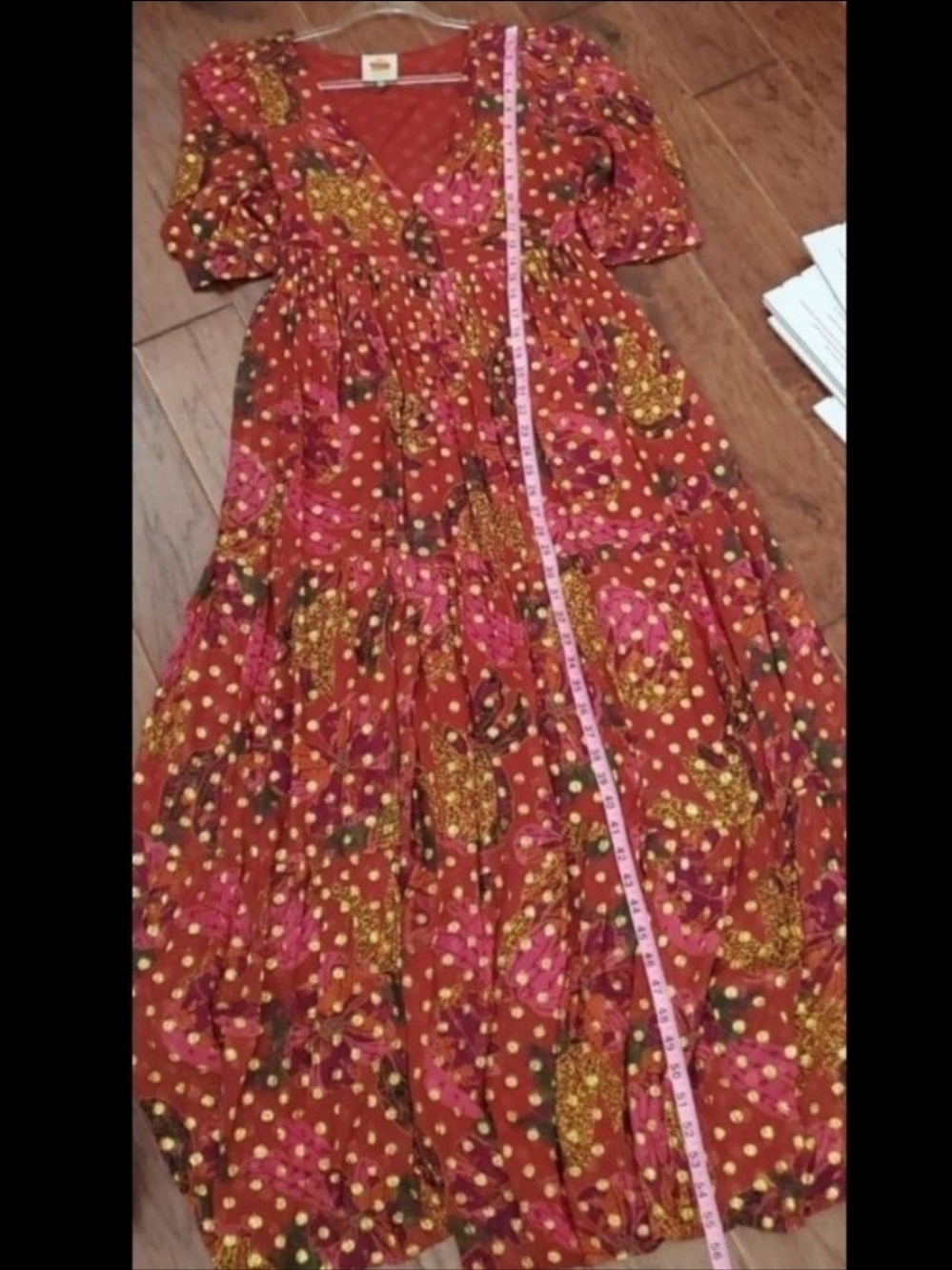 Farm Rio Tiered Maxi Dress Size Small - Picture 8 of 13